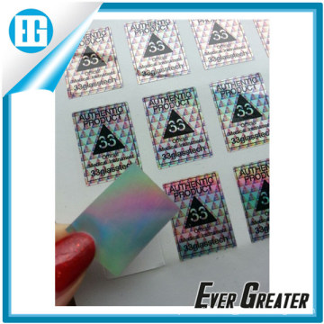 Full Color Hologram Sticker Printed with Your Own Logo